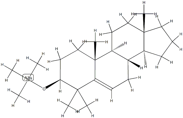 [(4,4-Dimethylandrost-5-en-3β-yl)oxy]trimethylsilane Structure