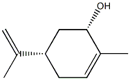 1-メチル-4α-イソプロペニル-6α-ヒドロキシ-1-シクロヘキセン 化学構造式