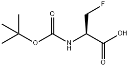 L-Alanine,N-[(1,1-dimethylethoxy)carbonyl]-3-fluoro-(9CI) Struktur