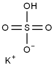 硫酸氢钾,7646-93-7,结构式