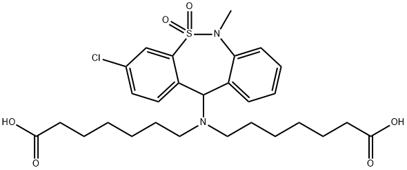 Tianeptine Impurity E, 768351-55-9, 结构式