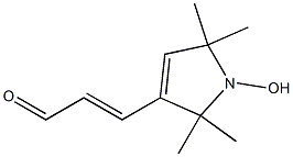 3-(2,2,5,5-tetramethyl-1-oxypyrrolidinyl)-2-propenal Struktur