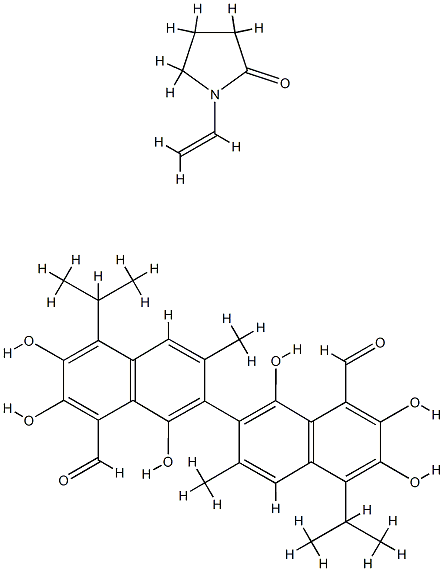 gossypol-polyvinylpyrrolidone 结构式