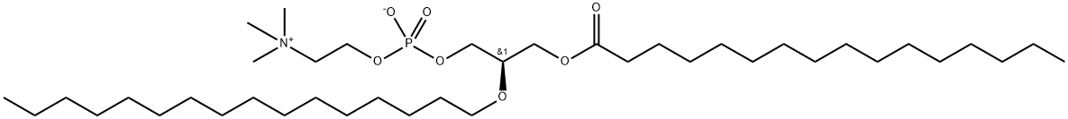 palmitoyl-palmityl-lecithin ether Structure