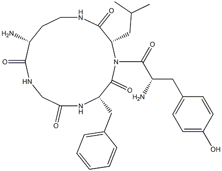 enkephalin-Leu, cyclo-N(gamma)-diNH-butyryl-|