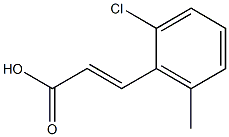 (E)-3-(2-chloro-6-methylphenyl)acrylic acid Struktur