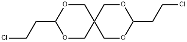 (6CI,7CI,8CI,9CI)-3,9-双(2-氯乙基)-2,4,8,10-四氧杂螺[5.5]十一烷, 7747-17-3, 结构式