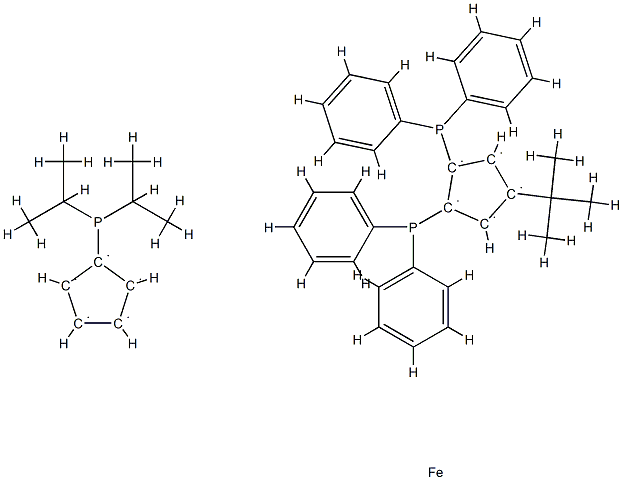 4-(t-Butyl)-1,2-bis(diphenylphosphino)-1'-(di-i-propylphosphino)ferrocene, 98% HiersoPHOS-4|4-(叔丁基)-1,2-双(二苯基膦基)-1'-(二-异丙基膦基)二茂铁