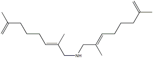 (2Z)-N-[(2E)-2,7-Dimethyl-2,7-octadienyl]-2,7-dimethyl-2,7-octadien-1- amine Structure