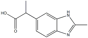 1H-Benzimidazole-5-aceticacid,alpha,2-dimethyl-(9CI) Structure