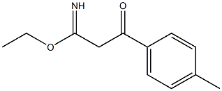 Benzenepropanimidic acid, 4-methyl-ba-oxo-, ethyl ester (9CI) Struktur