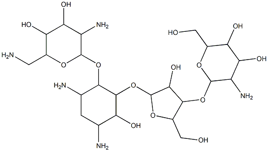 6'''-deamino-6'''-hydroxyneomycin B Struktur
