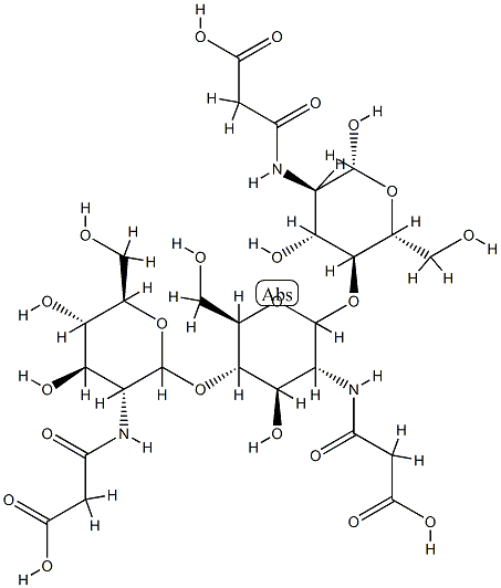 Chitosan, N-(3-carboxy-1-oxopropyl) Structure