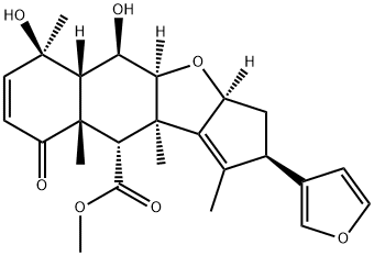 78916-53-7 2H-Cyclopenta(b)naphtho(2,3-d)furan-10-carboxylic acid,2-(3-furanyl)-3 ,3a,4a,5,5a,6,9,9a,10,10a-decahydro-5,6-dihydroxy-1,6,9a,10a-tetrameth yl-9-oxo-, methyl ester, (2R,3aS,4aS,5R,5aS,6R,9aR,10S,10aR)-