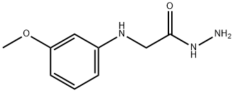 Glycine, N-?(3-?methoxyphenyl)?-?, hydrazide Struktur