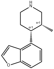 Piperidine, 4-(4-benzofuranyl)-3-methyl-, (3R,4R)-rel- (9CI),790648-71-4,结构式