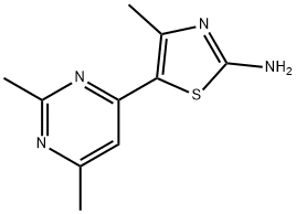 2-Thiazolamine,5-(2,6-dimethyl-4-pyrimidinyl)-4-methyl-(9CI),790706-79-5,结构式