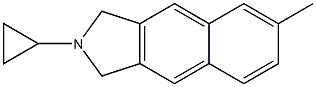 1H-Benz[f]isoindole,2-cyclopropyl-2,3-dihydro-6-methyl-(9CI) Structure