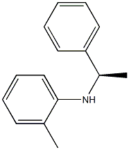 Benzenemethanamine, alpha-methyl-N-(2-methylphenyl)-, rel-(-)- (9CI) Struktur