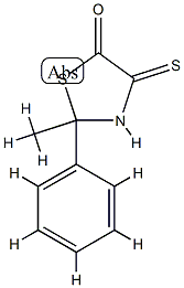 5-Thiazolidinone,2-methyl-2-phenyl-4-thioxo-(9CI) Struktur
