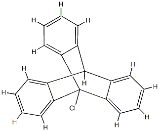9,10-ジヒドロ-9-クロロ-9,10-[1,2]ベンゼノアントラセン 化学構造式