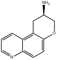 1H-Pyrano[3,2-f]quinolin-2-amine,2,3-dihydro-,(2R)-(9CI),793671-38-2,结构式
