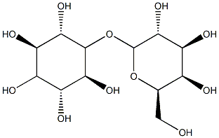 D-chiro-Inositol, 2-O-.alpha.-D-galactopyranosyl- Structure