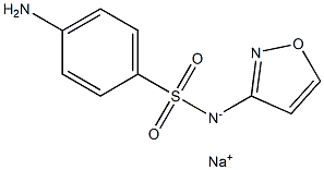 磺胺异唑钠 结构式