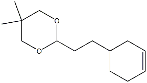 1,3-Dioxane,2-[2-(3-cyclohexen-1-yl)ethyl]-5,5-dimethyl-(9CI) Structure