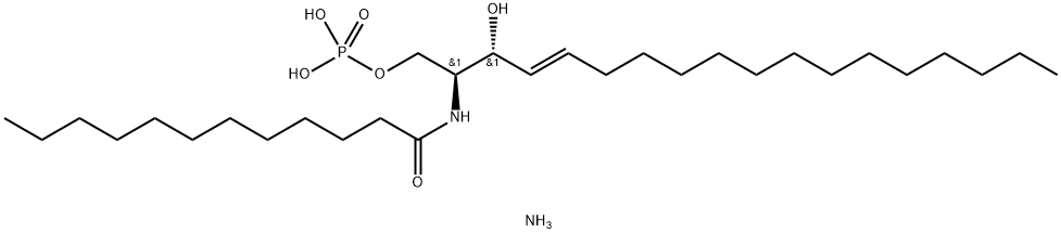 N-LAUROYL-CERAMIDE-1-PHOSPHATE (AMMONIUM SALT);C12 CERAMIDE-1-PHOSPHATE (D18:1/12:0),799812-62-7,结构式