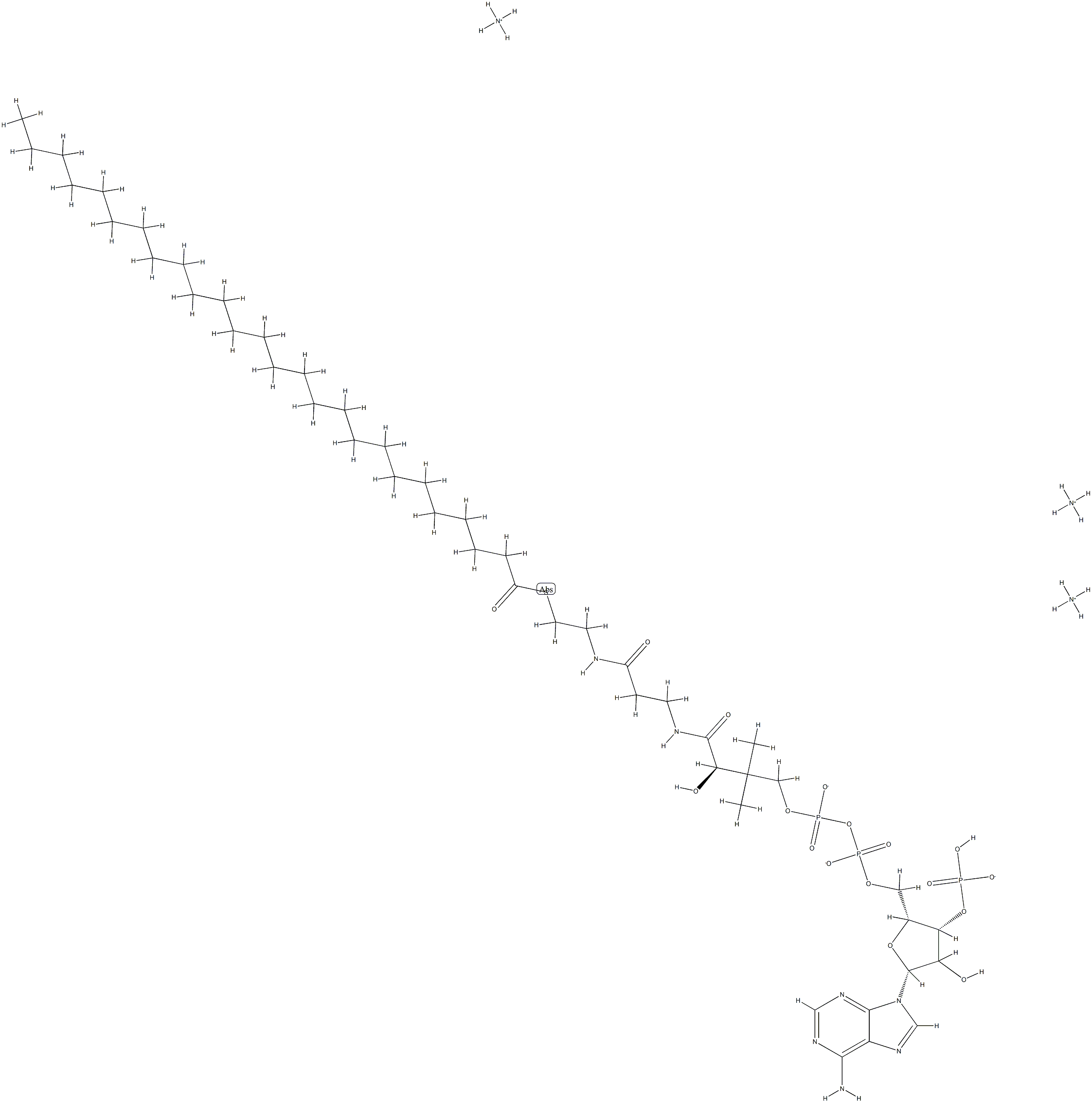 hexacosanoyl CoenzyMe A (aMMoniuM salt) Structure