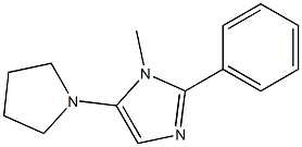 1H-Imidazole,1-methyl-2-phenyl-5-(1-pyrrolidinyl)-(9CI),799813-89-1,结构式
