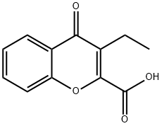 4H-1-Benzopyran-2-carboxylicacid,3-ethyl-4-oxo-(8CI) Struktur