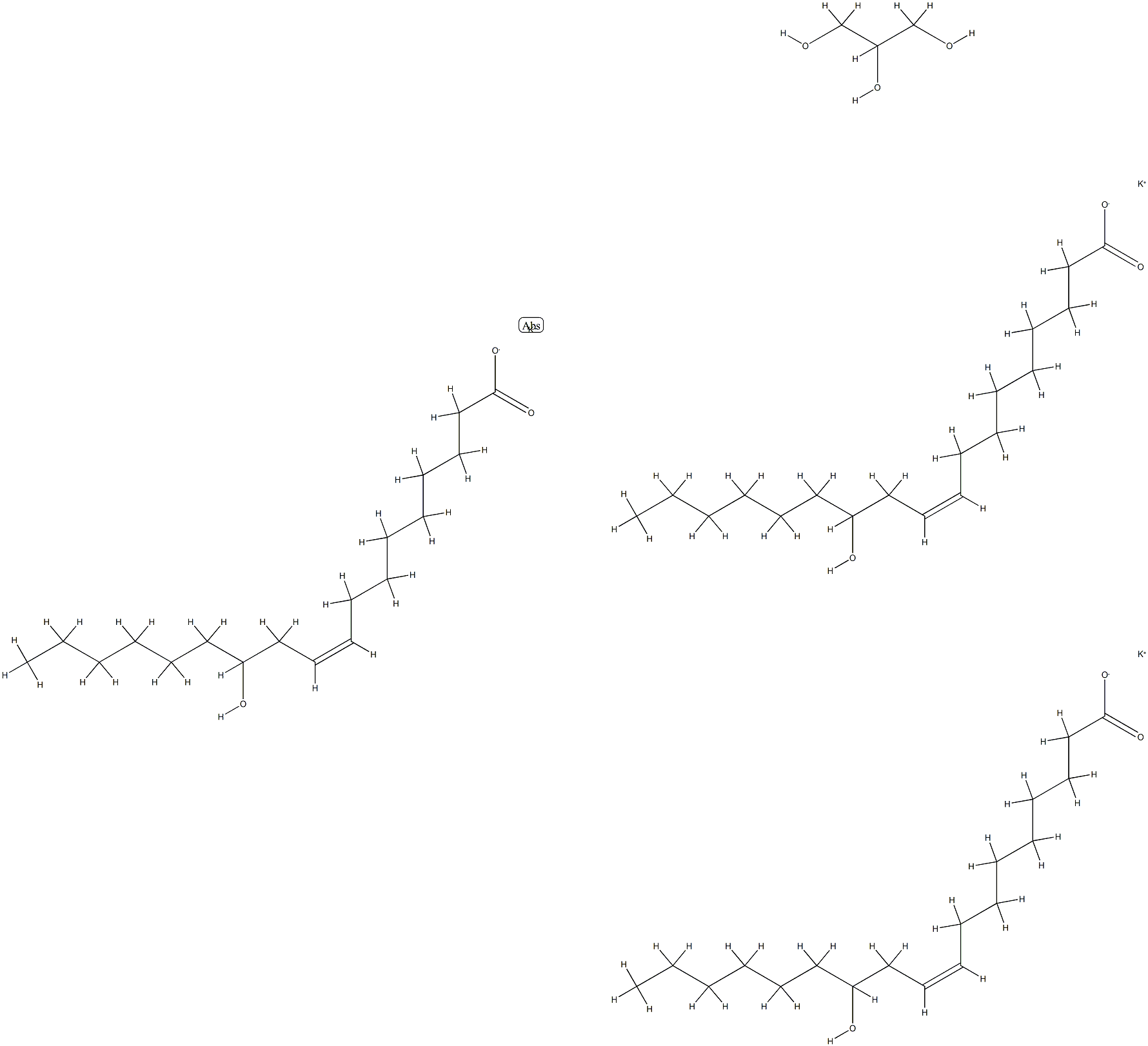 POTASSIUM CASTORATE Structure