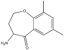 1-Benzoxepin-5(2H)-one,4-amino-3,4-dihydro-7,9-dimethyl-(8CI) Struktur