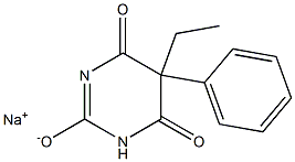 BARBITURICACID,5-ETHYL-5-PHENYL-,SODIUMSALT Structure
