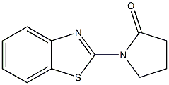 2-Pyrrolidinone,1-(2-benzothiazolyl)-(9CI) Structure