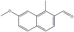 2-Naphthalenecarboxaldehyde,7-methoxy-1-methyl-(9CI) Structure