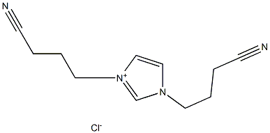 1,3-双(3-氰丙基)氯化咪唑, 813458-73-0, 结构式
