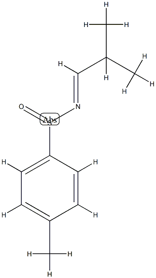 Benzenesulfinamide, 4-methyl-N-(2-methylpropylidene)-, [N(E)]- (9CI) 结构式