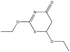 4H-1,3-Thiazin-4-one,2,6-diethoxy-5,6-dihydro-(9CI) Structure