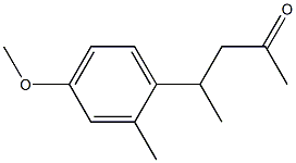 2-Pentanone,4-(4-methoxy-2-methylphenyl)-(9CI) Struktur