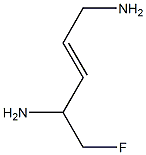 alpha-(fluoromethyl)dehydroputrescine Structure