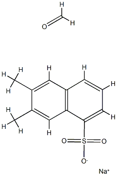 Naphthalenesulfonic acid, 1,6-dimethyl-, sodium salt, polymer with formaldehyde Struktur