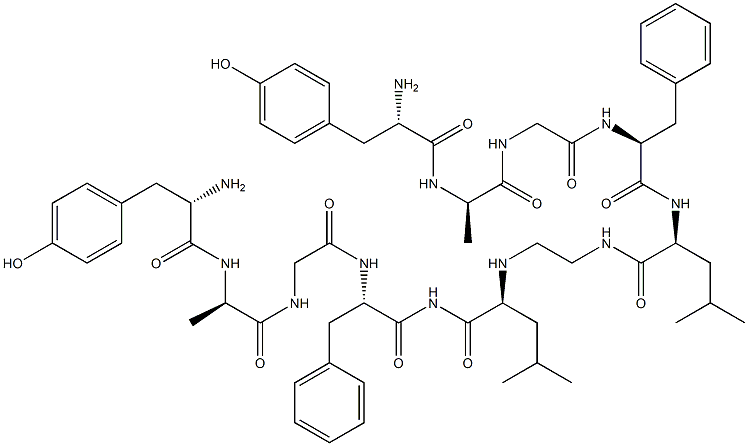 enkephalinamide-Leu, Ala(2)-aminoethyl dimer- Structure