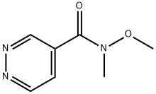 4-Pyridazinecarboxamide, N-methoxy-N-methyl- Structure