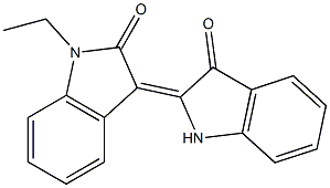 N(1')-ethylindirubin 结构式