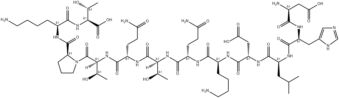 MONOCYTE CHEMOTACTIC PROTEIN-1 (65-76) (HUMAN), 823814-33-1, 结构式