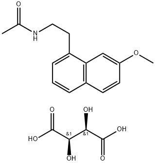阿戈美拉汀 L(+)-酒石酸, 824393-18-2, 结构式