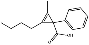 2-Cyclopropene-1-carboxylicacid,2-butyl-3-methyl-1-phenyl-(9CI) 结构式